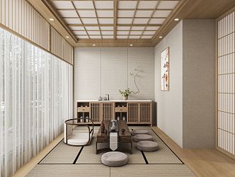 Japanese Tea Room Tatami Tea Room 3d model