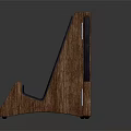 Wooden Triangular Stand Equipment With Solid Structure For Stable Display Support 3d model