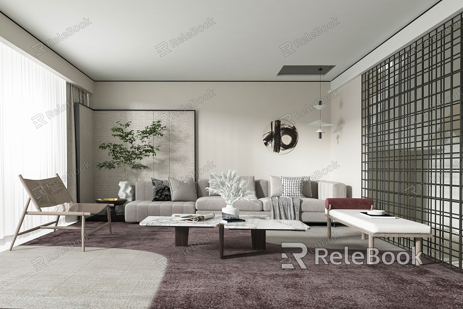 modern living room model