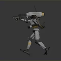 Mech Warrior Mech Soldier Machine Battlearm Mechanical Battlearm Machine Fighter Robot 3d model