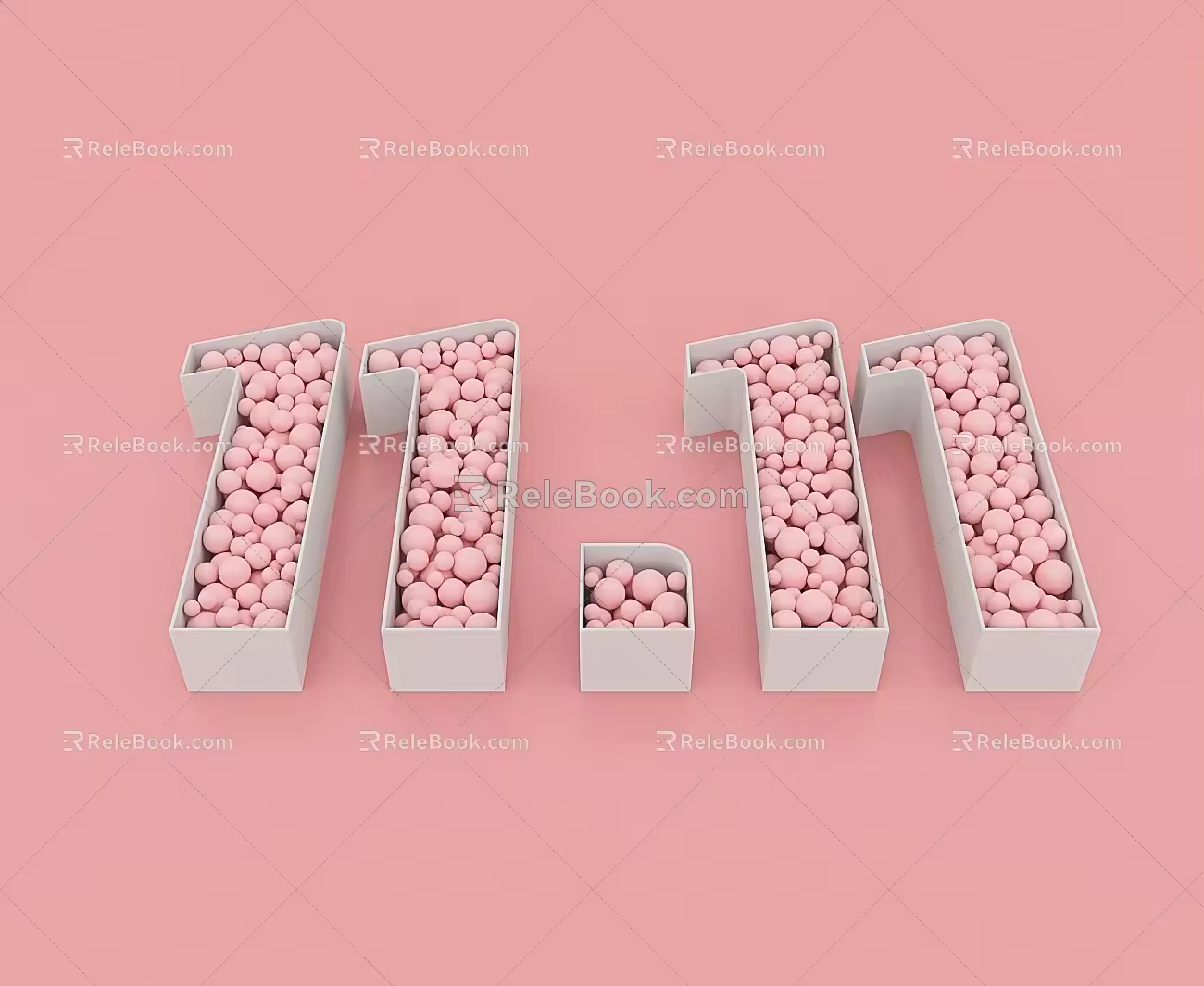 E-commerce scene 3d model