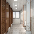 New Chinese Style Toilet Public Toilet 3d model