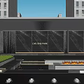 Modern Residential Complex Layout With High Rise Buildings Green Spaces And Water Features
