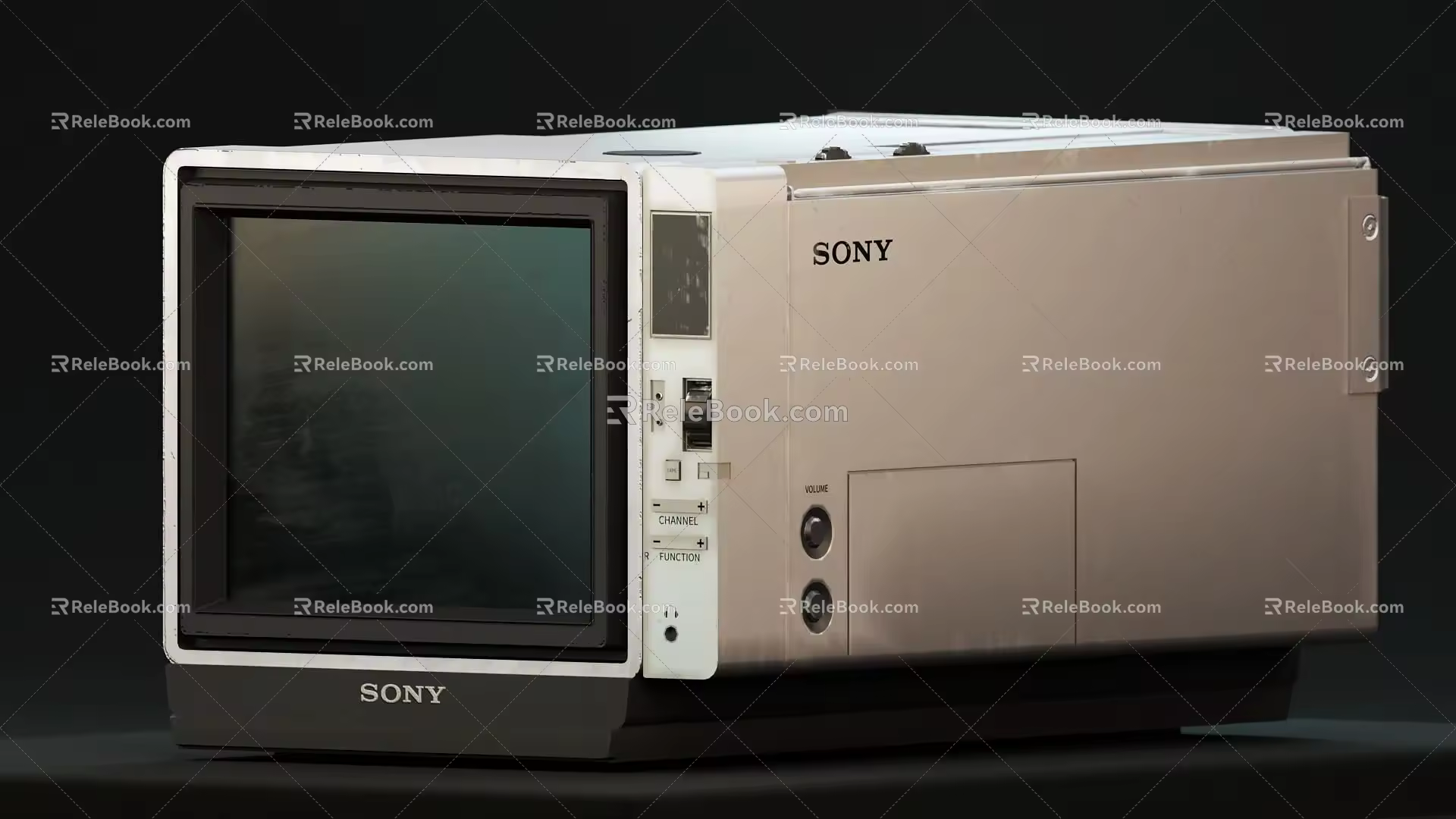 Sony TV monitor computer is old 3d model