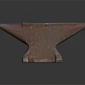 Vintage Rusty Iron Anvil With Classic Shape And Sturdy Base For Blacksmith Metalworking