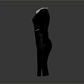 Elegant Black Formal Dress With White Collar And Decorative Trim