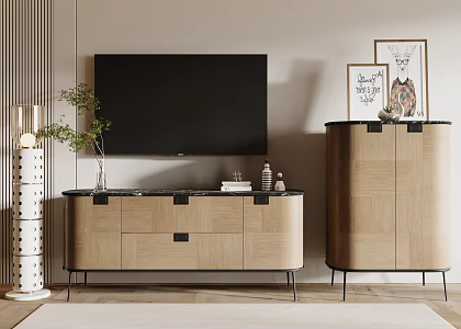 Modern Decorative Cabinet TV Cabinet Entrance Cabinet 3d model