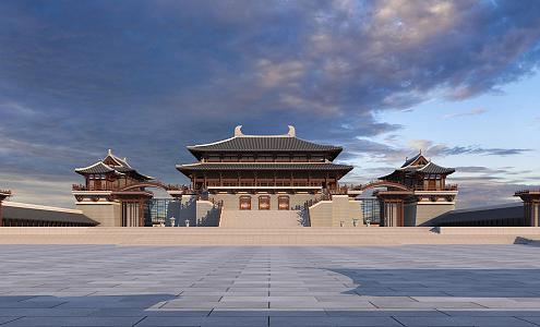 Chinese ancient building 3d model