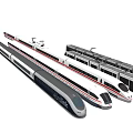 modern high-speed train 3d model