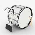 Modern drum march bass drum 3d model