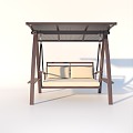 Swing Outdoor Swing Courtyard Swing Outdoor Seats 3d model