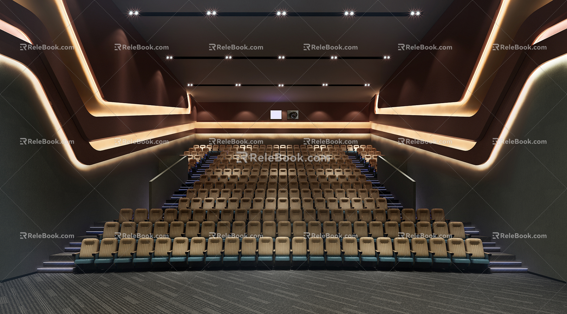 Modern Cinema Hall 3d model