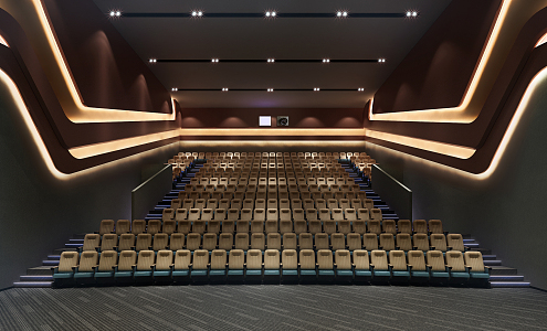 Modern Cinema Hall 3d model