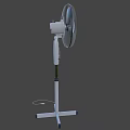 Standing Air Conditioner Fan With Adjustable Control Panel And Stable Base 3d model