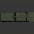Green Military Tank With Six Wheeled Armored Vehicle Exterior Design
