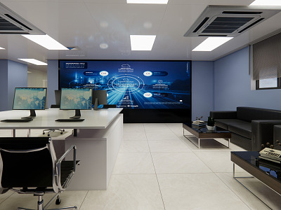 modern monitoring room model