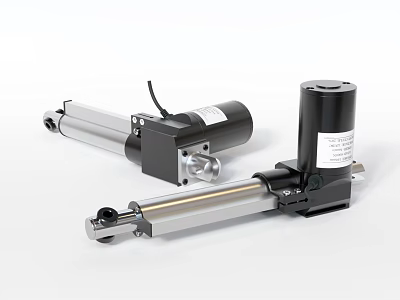 Industrial Electric Linear Actuators with Precision Metal Rod and High Torque Motor for Automation Equipment 3d model