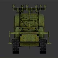 Military Vehicle With Tracked Chassis And Multiple Rocket Launcher System Design 3d model