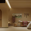 Modern Elegant Beauty Salon Interior With Reception Desk Green Plants And Comfortable Seats