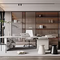 Modern study 3d model