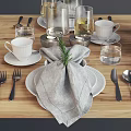Modern Tableware 3d model