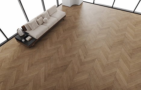 Log wind wood floor herringbone wood floor fishbone wood floor 3d model