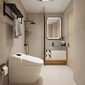 Modern Bedroom Interior Design With Bed Nightstand Chandelier Artwork Wardrobe And Desk Chair