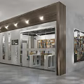 24-hour self-service library 3d model