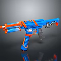 NERF Toy Weapon Blaster Featuring Blue and Orange Color Design for Kids Play