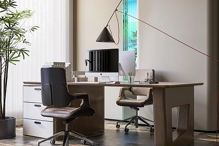 Modern desk 3d model