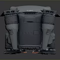 Foldable Gray Drone With Portable Design And Camera System For Aerial Photography