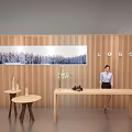 Modern reception desk 3d model