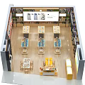 Trendy Digital Lifestyle Products Retail Store With Display Shelves And Product Displays