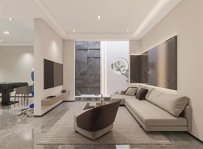 Modern AV Room Home AV Room 3d model