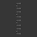 Metal Staircase With Handrails Technical Engineering Design Drawing Including Dimensions And Structure