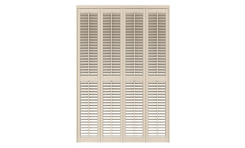 modern louver door 3d model