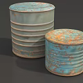 Can Small Can Bucket Rusty Bucket Rusty Tin Can Broken Bucket Broken Oil Bucket Iron Bucket Aluminum Can Low Mold Can Simple Mold Low Face Count Can Game Can 3d model