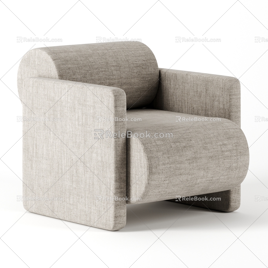 Sofa Single Sofa Seat Casual Sofa 3d model