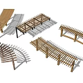 Wooden Pergola With Various Arched And Straight Designs For Outdoor Gardens