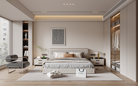 Modern Bedroom 3d model