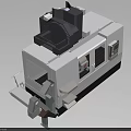 Industrial Equipment CNC Machining Center With Protective Doors And Control Panel