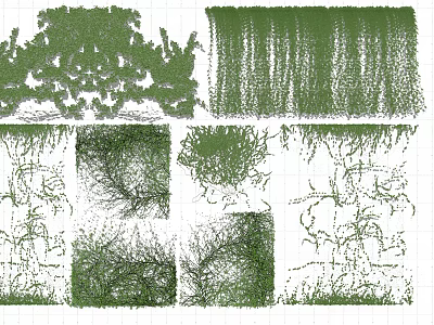 Various Vines With Diverse Structural Details and Natural Growth Patterns 3d model