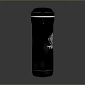 Black Leather Punching Bag With TENSHI Logo And Durable Stitching For Home Use