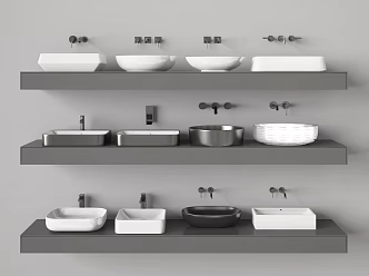 Modern wash basin 3d model