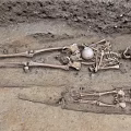 Two Ancient Human Skeletons Discovered In Archaeological Burial Excavation Site