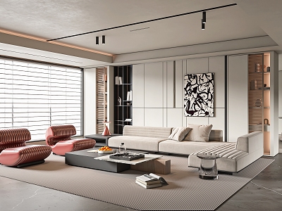 modern living room model