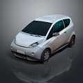 White Small Hatchback Car With Modern Sleek Exterior And Clean Design