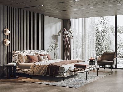 Modern Minotti Bedroom model