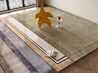 Modern Minimalist Carpet Combo 3d model