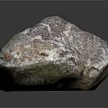 Raw Natural Mineral Rock With Multicolored Surface Texture And Reflective Base